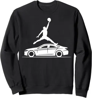 Dunking Over A Car Dunk Champion Sweatshirt