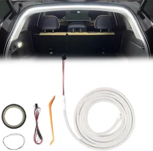 Dynamic Flowing Car Trunk Light Strip - 2025 New Car Trunk Light Strip with Installation Tools, Led Strip Lights for Cars Trunk Cargo Area or Interior Illumination Decoration (White, 4m)