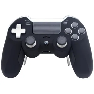Eagolloar Modded Controller for PS4,Wireless Rapid Fire Scuf PS4 Elite Gaming Controller with Trigger Stops and Back Paddles for Remapping Buttons-Black
