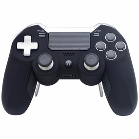 Eagolloar Modded Controller for PS4,Wireless Rapid Fire Scuf PS4 Elite Gaming Controller with Trigger Stops and Back Paddles for Remapping Buttons-Black