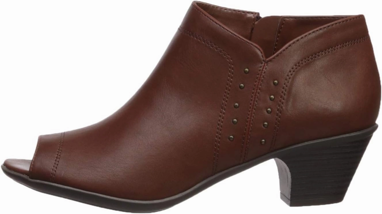 Easy Street Women's Voyage Open Toe Bootie with Mini Studs Ankle Boot
