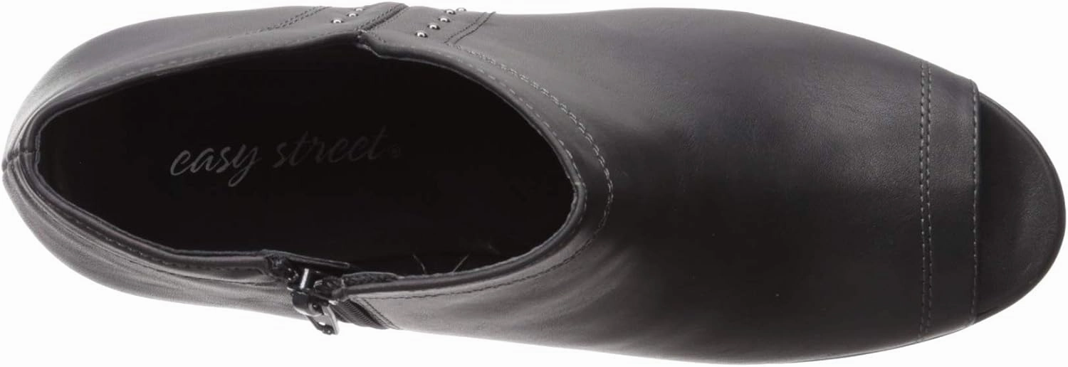 Easy Street Women's Voyage Open Toe Bootie with Mini Studs Ankle Boot