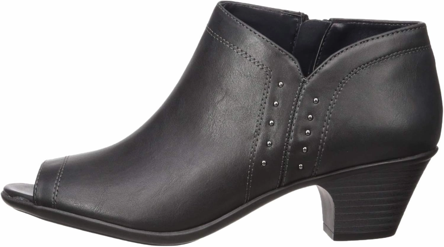 Easy Street Women's Voyage Open Toe Bootie with Mini Studs Ankle Boot