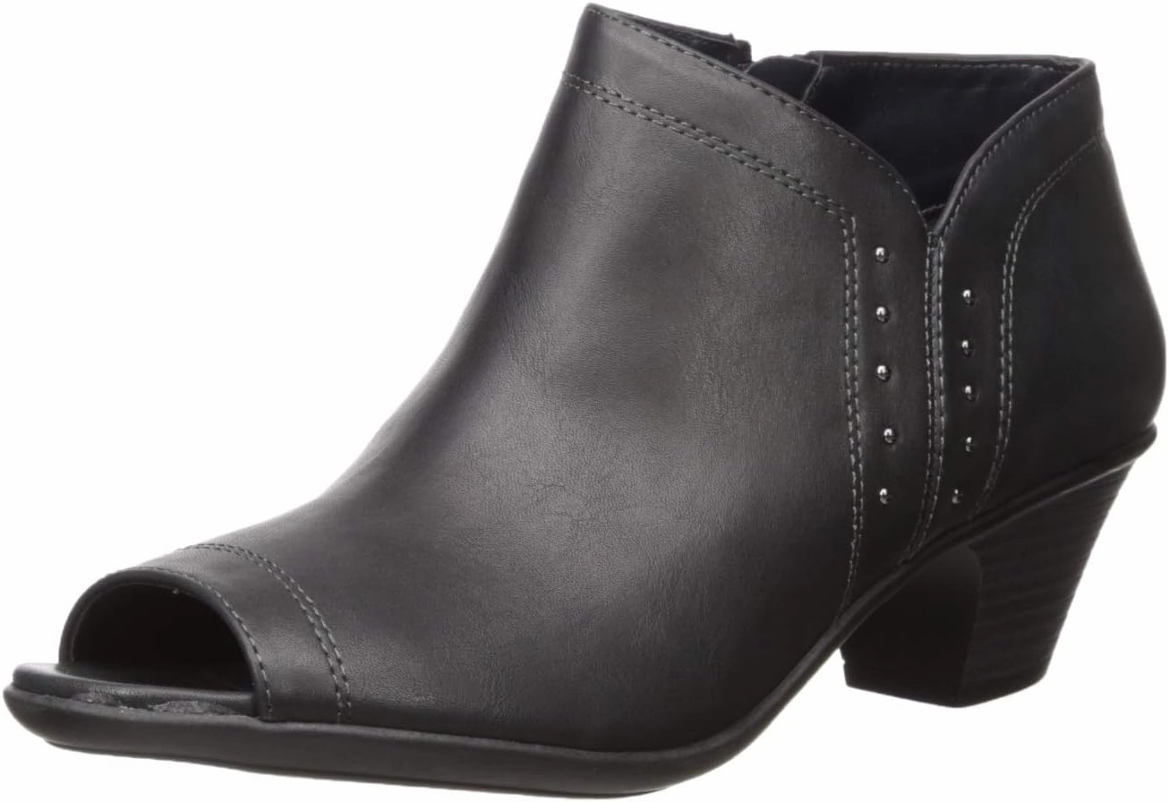 Easy Street Women's Voyage Open Toe Bootie with Mini Studs Ankle Boot