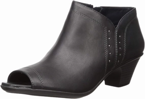 Easy Street Women's Voyage Open Toe Bootie with Mini Studs Ankle Boot