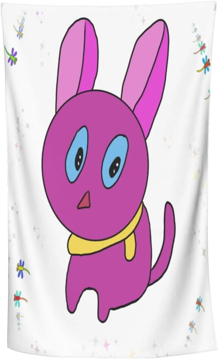 EkcoS Surprised Cartoon Bunny Microfiber Absorbent Bath Towel,Soft and Absorbent, Towels for Bathroom, Gym, Hotel, and Spa (32x52inches)