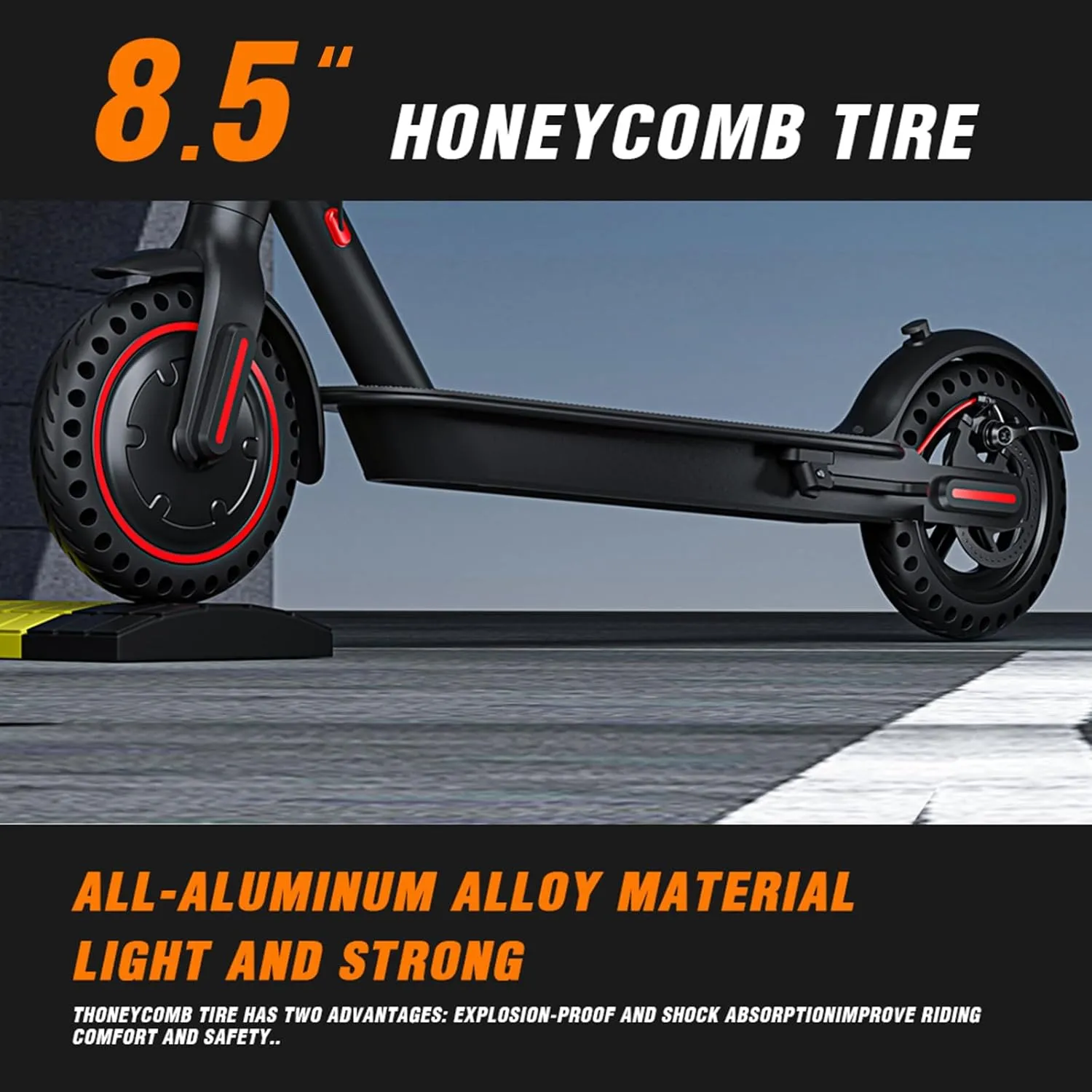 Electric Scooter, 22/23.6/25/30/34/37/62 Miles Long Range, Top Speed 19/22/28/34/60 MPH, 8.5"/10"/11"/14" Tires, Powerful 350/450/500/750/800/1200/6000W Motor, Folding Escooter for Adults & Teens
