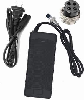Electric Scooter Charger 4 Prong for Ninebot S/S-MAX/Mini PRO/Mini lite, 63V 2A 4-Pin Connector Battery Charger Replacement Accessories with Ninebot by Segway Go Kart