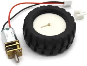 ELLANA Powered Mini N20 Gear Motor Wheel Set, Micro Robot Smart Car Motor DIY Plane Model Small Gear Motor Kit Torque Gear