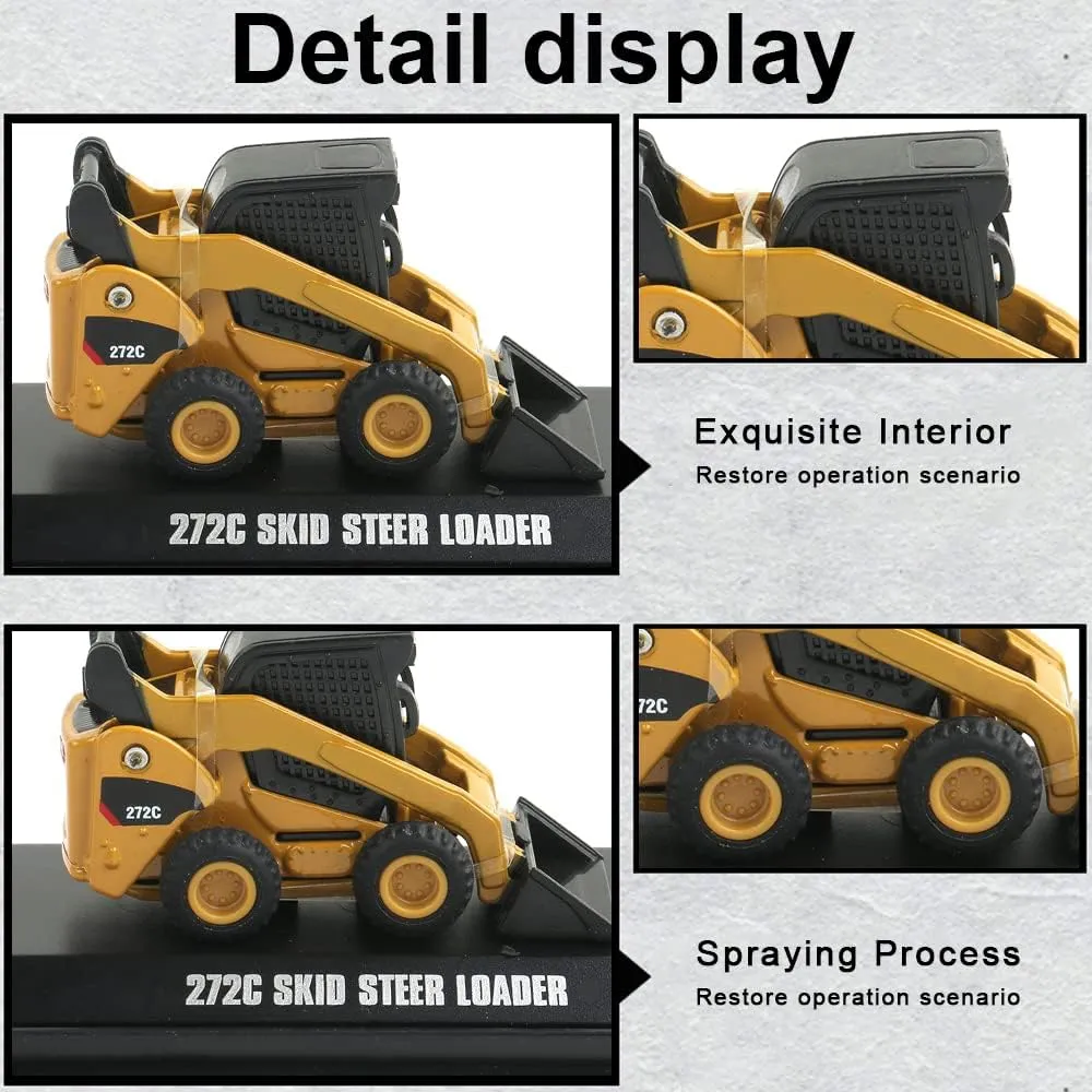 EROCK 1:160 N Scale Alloy Construction Vehicles - 1 Pcs, Die Cast Mini Construction Truck Toys, Engineering Vehicle Model for N Scale Railroad, Train Set, Collection, Age 8 