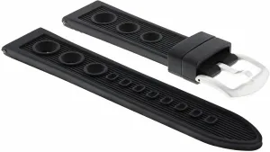 Ewatchparts 22mm Rubber Racing Diver Band Strap Compatible With Breitling Super Ocean II A17392 Black