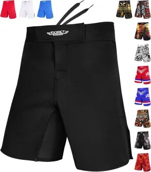 Exxact Sports Pro MMA Shorts, No-Gi BJJ Jiu Jitsu Shorts for Men, Boxing, UFC, Cross Training, Kickboxing & Grappling Shorts.