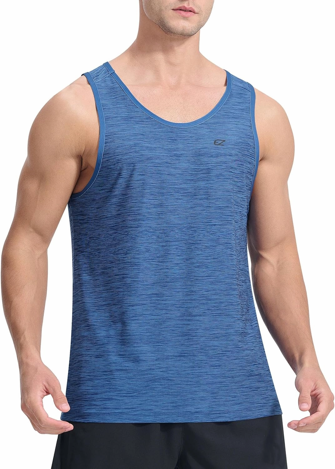 EZRUN Men's Tank Tops Quick Dry Workout Gym Sleeveless Shirts Summer Running Athletic Swim Shirts