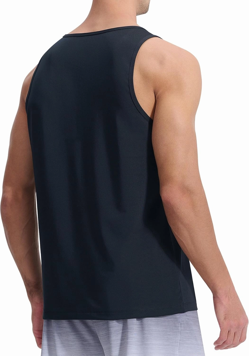 EZRUN Men's Tank Tops Quick Dry Workout Gym Sleeveless Shirts Summer Running Athletic Swim Shirts