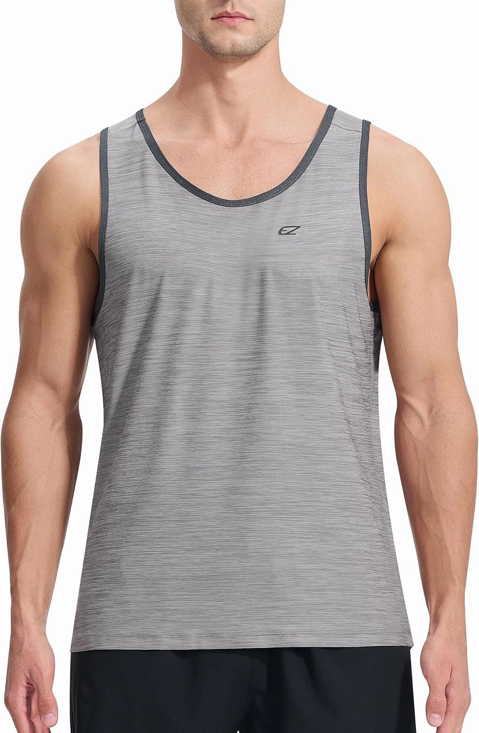 EZRUN Men's Tank Tops Quick Dry Workout Gym Sleeveless Shirts Summer Running Athletic Swim Shirts