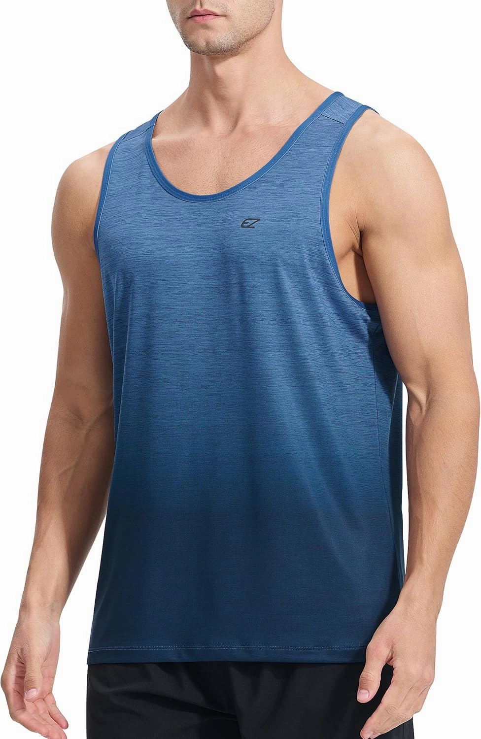 EZRUN Men's Tank Tops Quick Dry Workout Gym Sleeveless Shirts Summer Running Athletic Swim Shirts