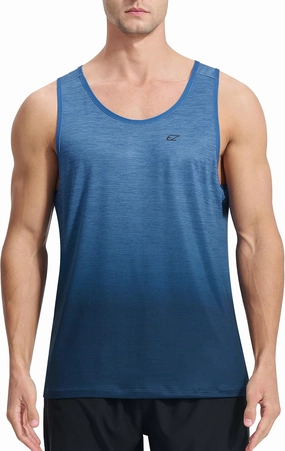EZRUN Men's Tank Tops Quick Dry Workout Gym Sleeveless Shirts Summer Running Athletic Swim Shirts