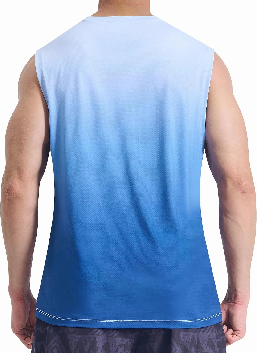 EZRUN Men's Workout Sleeveless Shirts Quick Dry Muscle Swim Shirt Gym Fitness Running Beach Tank Tops