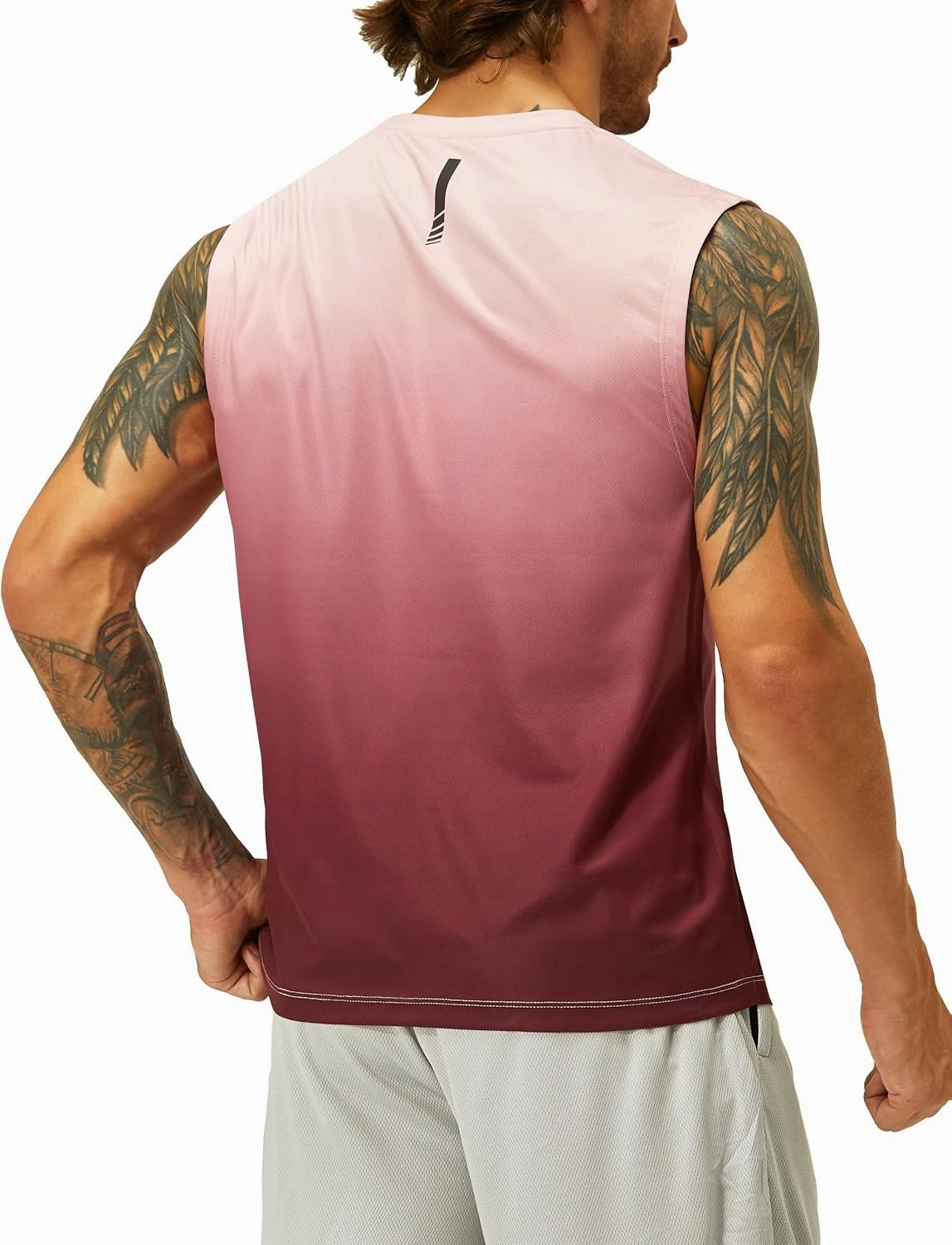 EZRUN Men's Workout Sleeveless Shirts Quick Dry Muscle Swim Shirt Gym Fitness Running Beach Tank Tops