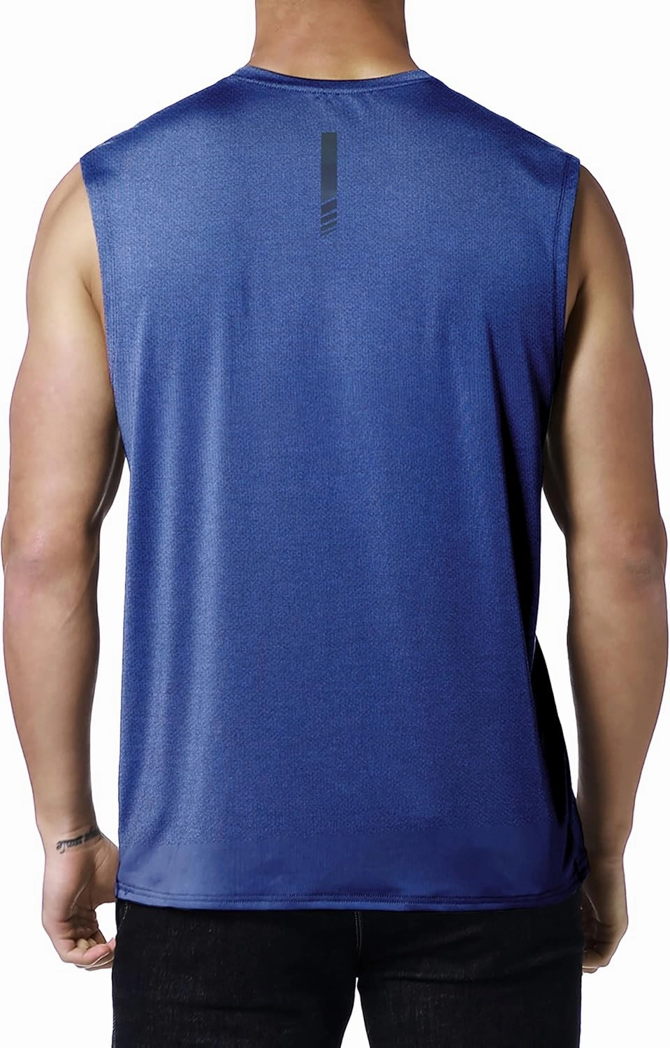 EZRUN Men's Workout Sleeveless Shirts Quick Dry Muscle Swim Shirt Gym Fitness Running Beach Tank Tops