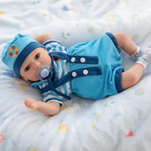 FANCCI Realistic Reborn Baby Dolls Boy,18 Inch Lifelike Newborn Baby Doll Real Life Baby Dolls Soft Weighted Reborn Doll Christmas or Birthday Gift Toys for 3  Years (Boy)