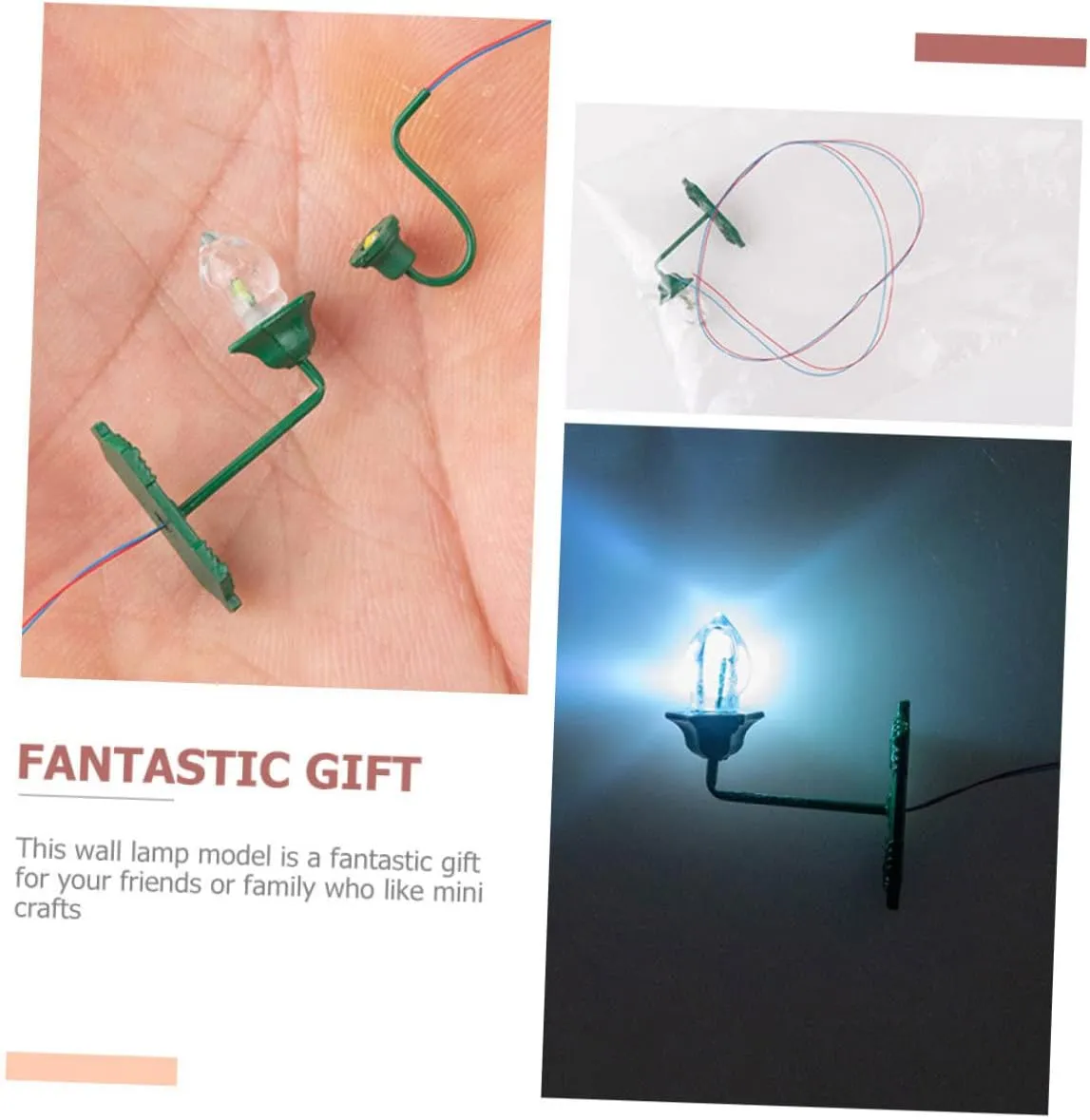 FAVOMOTO 100pcs House Wall Lamp Warm Miniature Scene Accessories for -landscape Decorations for Dollhouse Decor and House Landscape Design