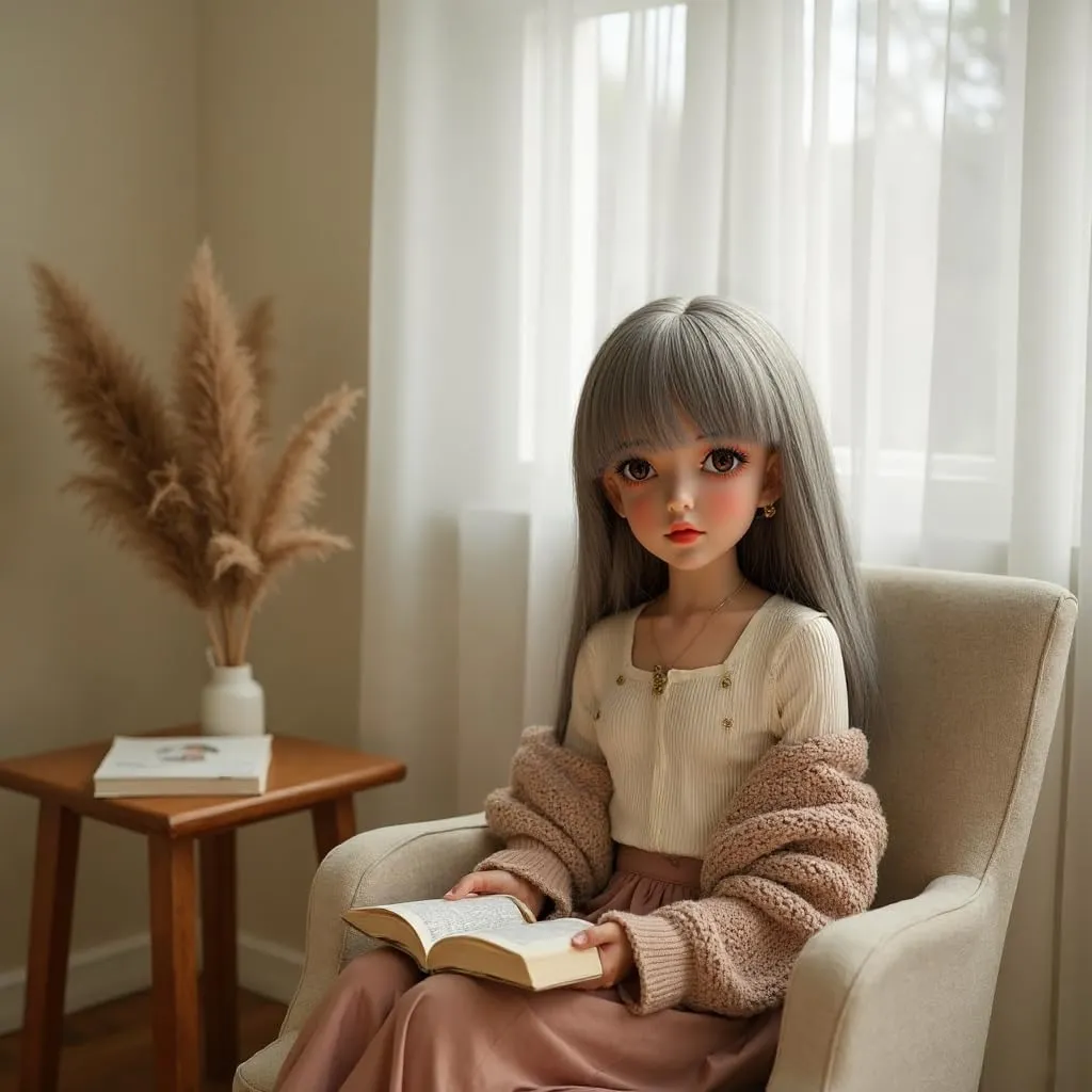 Female Seamless Action Figure All Silicone, Flexible Female Figure, 29inch Suitable for Cosplay/Photography/Art TPE Bodies and Heads, Including Extra Wigs Non-Picture Hair and Clothes