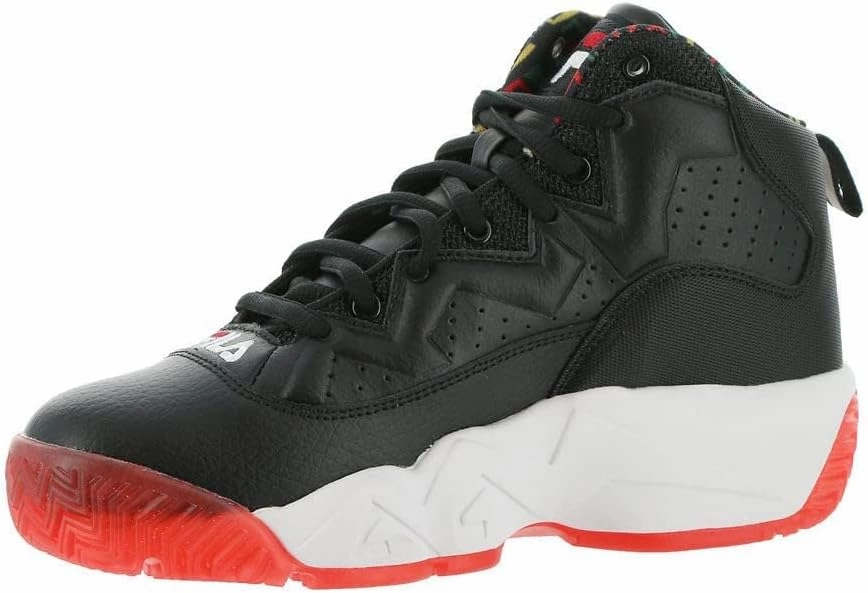 Fila MB GS Boys' Youth Basketball 5.5 M US Big Kid Black-Green-Lemon