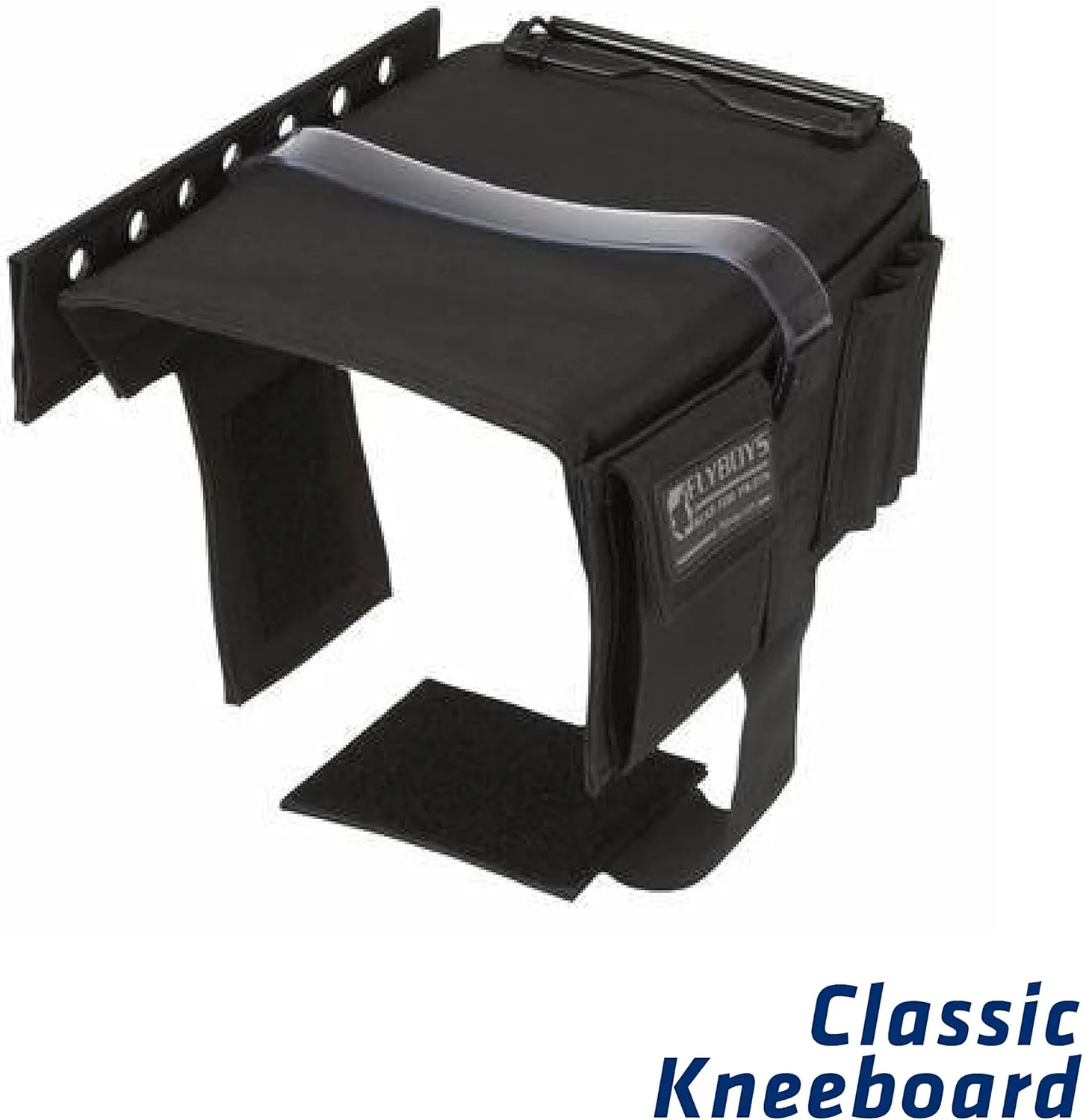 FlyBoys - Classic Kneeboard - for Professional Pilots - Durable Design - Clipboard, Tablet & Pen Holder - Flexible & Comfortable - Aviation & Flight Gear - Versatile for Checklists & More - Black