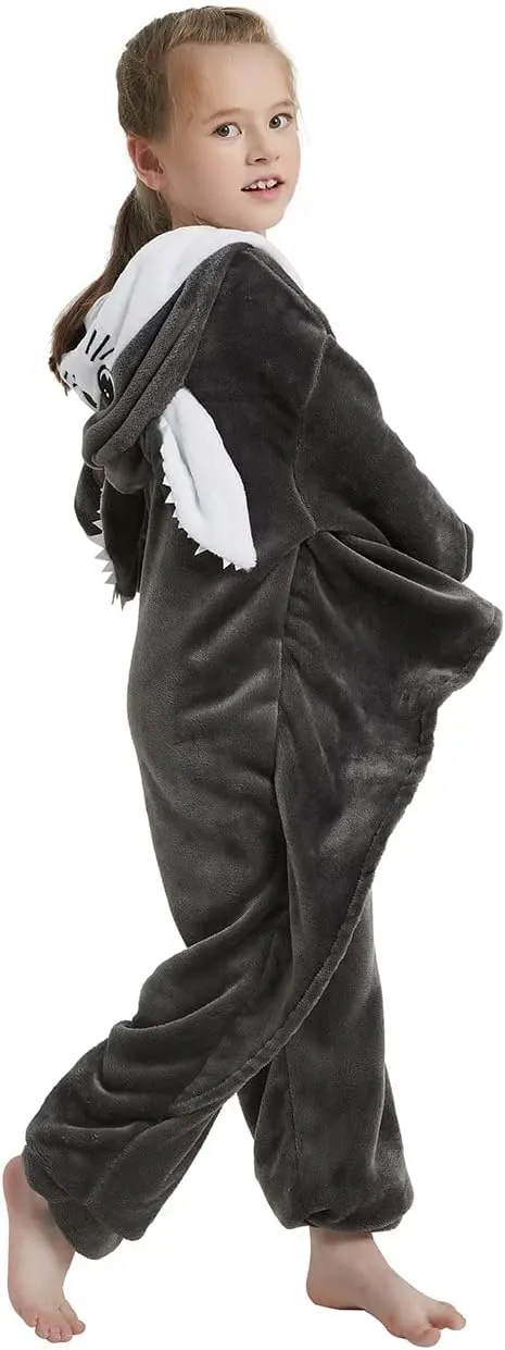Flying Squirrel Onesie Kids Plush Animal Costume One Piece Pajamas Girls Teen Halloween Cosplay Sleepwear