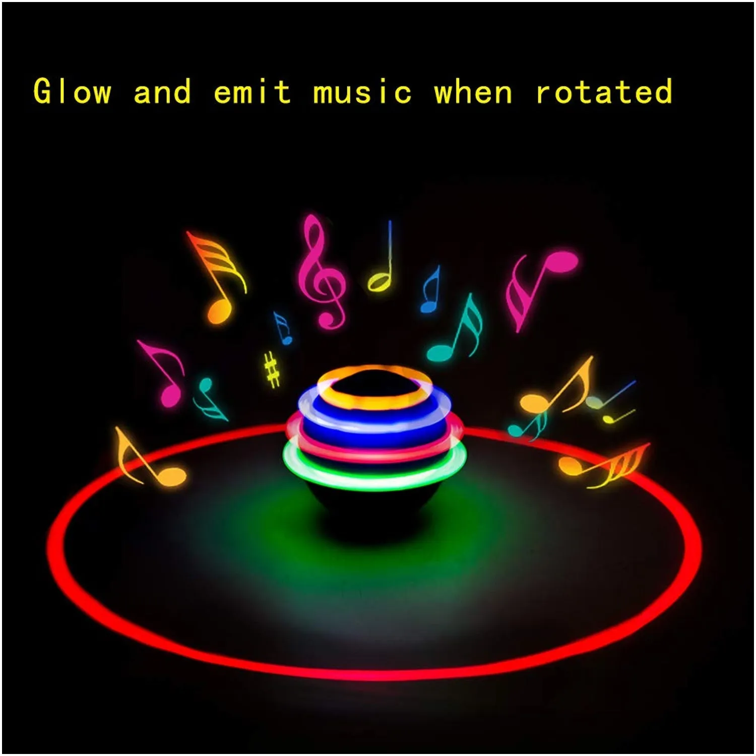 Football Flashing Spinning Top Toy With Light & Music