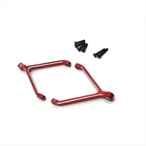 for FMS Xiaoqi for Fcx24 1/24 Metal Upgrading CNC Process for Chassis Fixed Upper Link RC Car Parts Tracked Vehicle Parts Upgrade and Replacement RC Car DIY Parts(Red)