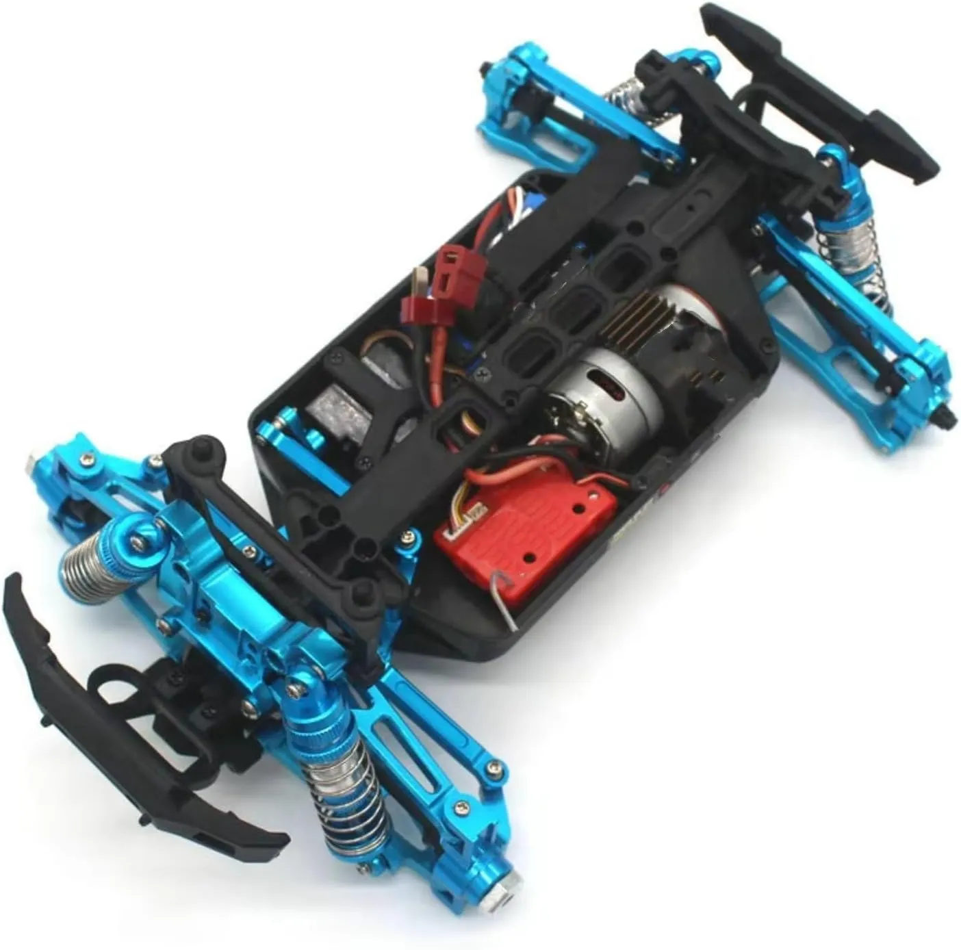 for HBX 2105a T10 16889 16889A 16890 SG1601 SG1602 1/16 RC Metal Upgrade Parts Remote Control Car All Car Tie Rod Parts RC Car DIY Parts(Blue)