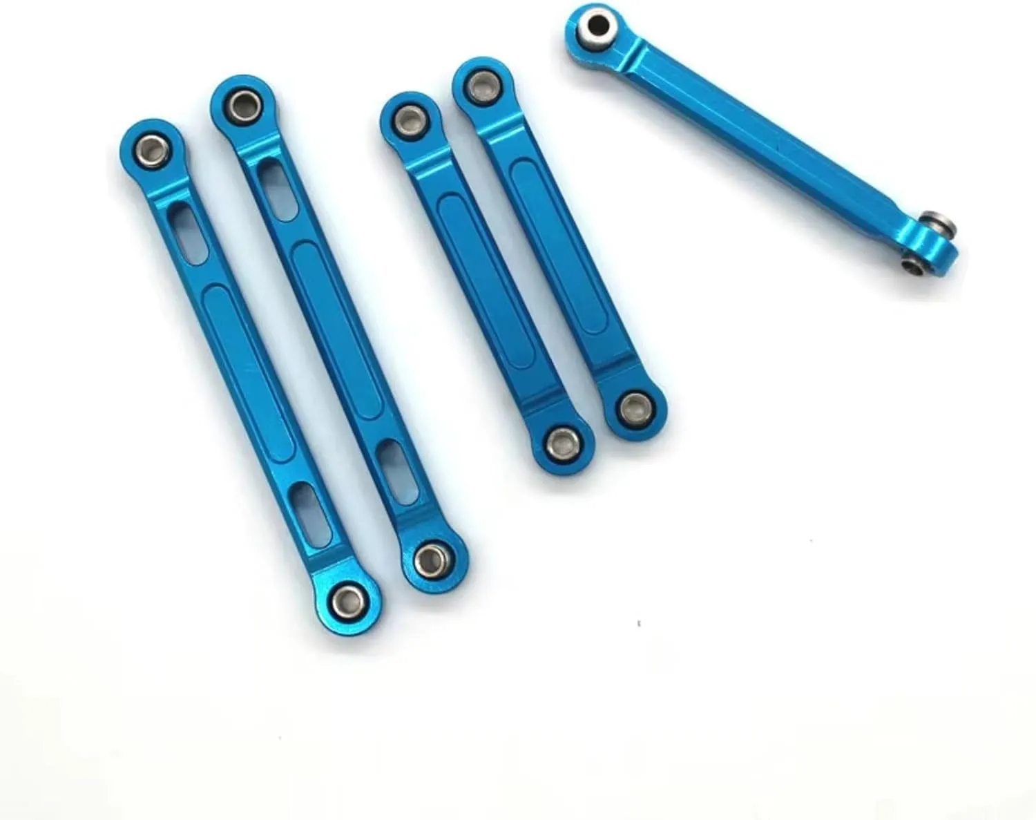 for HBX 2105a T10 16889 16889A 16890 SG1601 SG1602 1/16 RC Metal Upgrade Parts Remote Control Car All Car Tie Rod Parts RC Car DIY Parts(Blue)