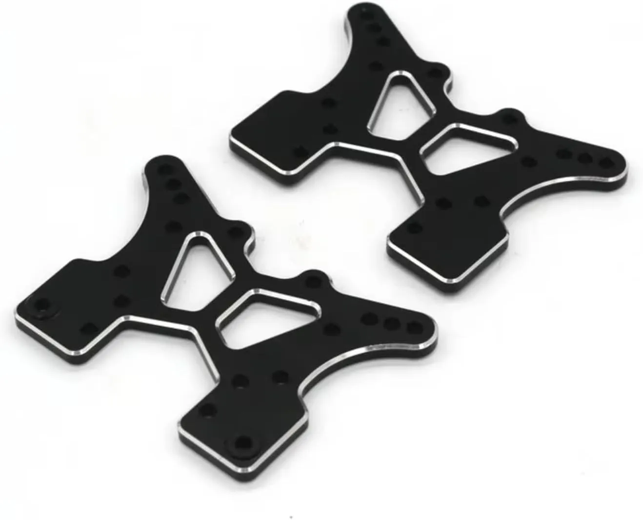 for JLB 11101 21101 J3 1/10 Hydraulic Plate Shock Mount EA1004 RC Remote Control Car for Racing Metal Upgrade Parts RC Car DIY Parts(Black)