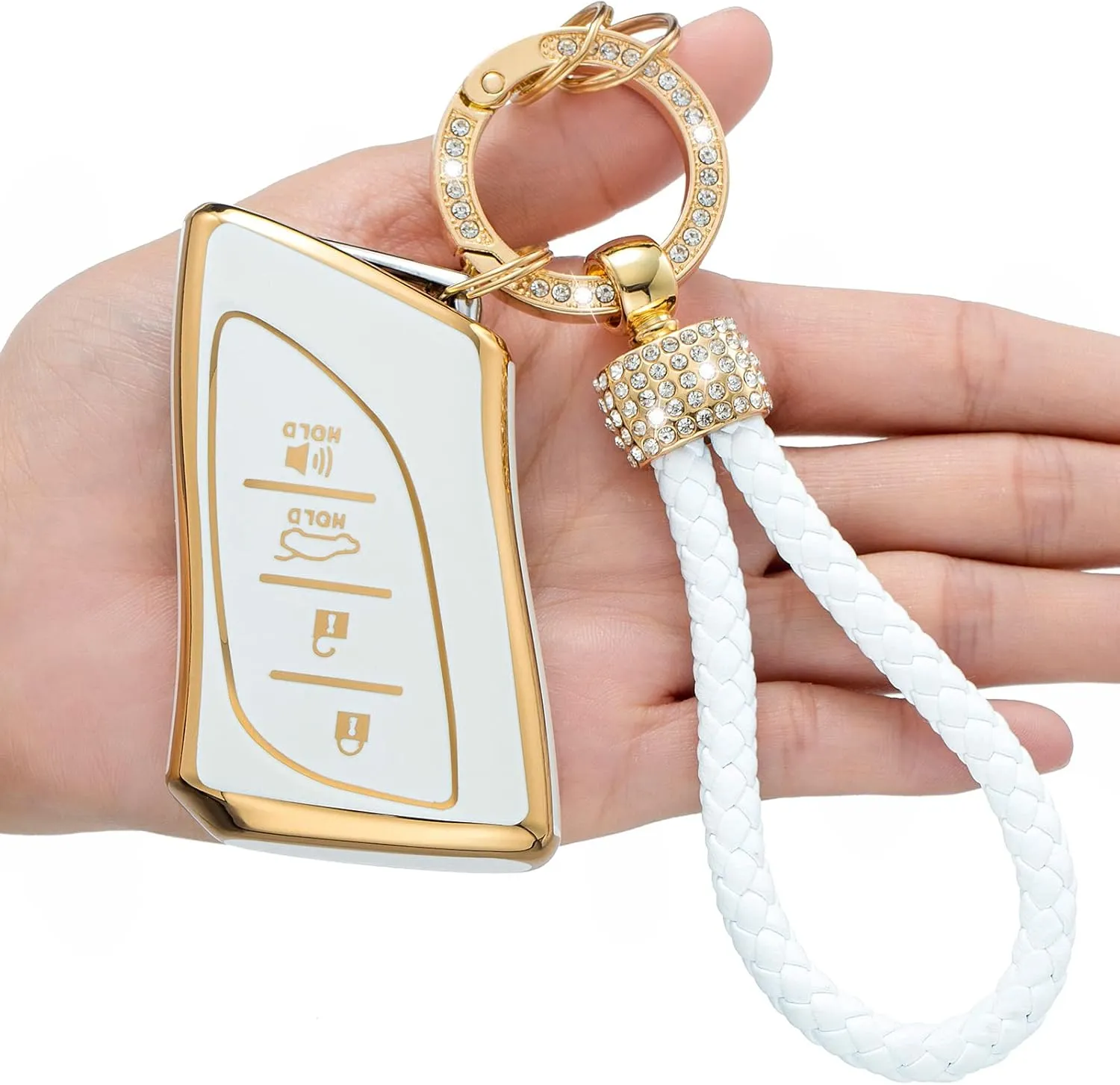 for Lexus Key Fob Cover,compatible with ES350 ES300h UX200 LS500 LS500H LC500 LC500h Smart Key Premium Soft TPU Anti-dust Full Protection