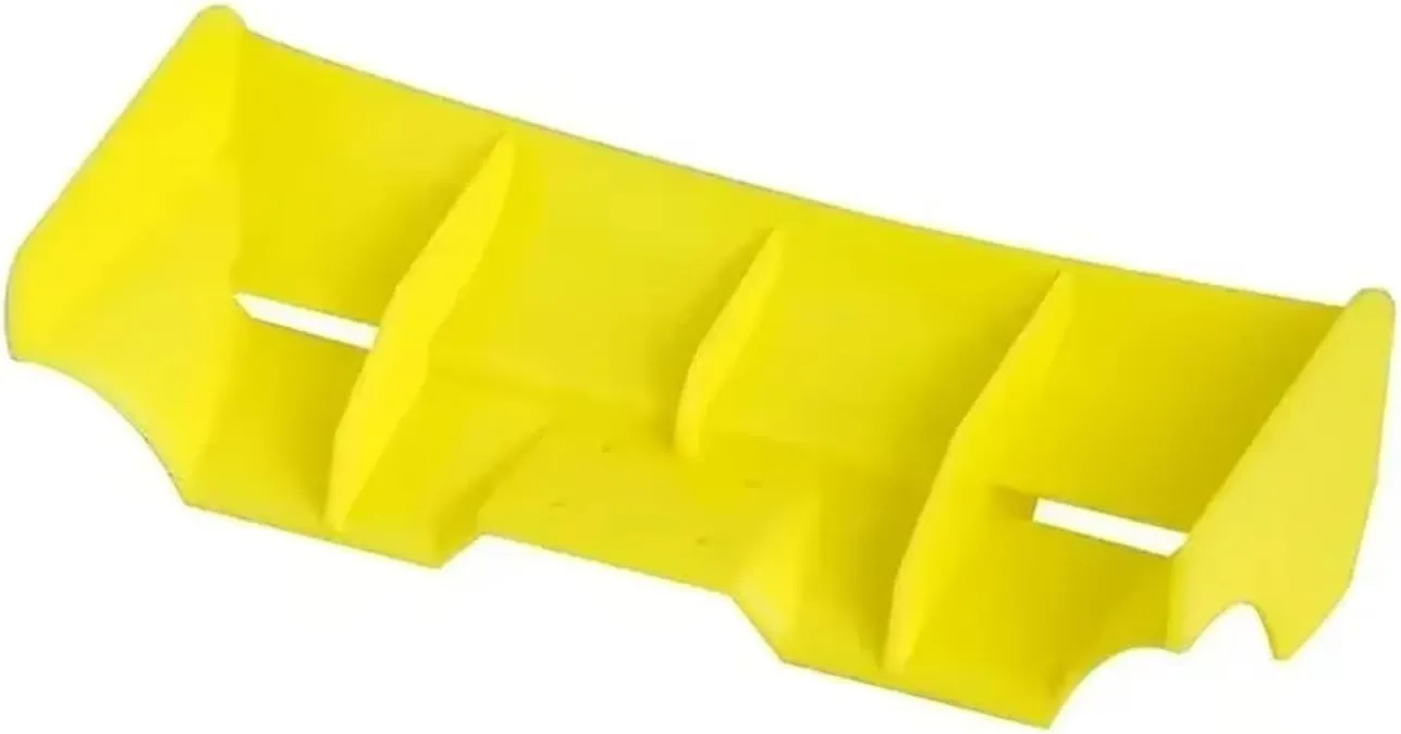 for Racing LC L6147 1/14 for Wltoys 144001 124019 124017 Truggy Wing Hard Tail Wing RC CAR Tracked Vehicle Accesories Part Upgrade Parts RC Car DIY Parts(Yellow)