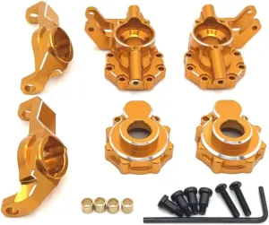 for Traxxas for TRX4 for TRX6 4WD HB R1001 R1002 R1003 1/10 Front Axle Steering Cup C for Seat RC Crawler Car Upgrade Parts RC Car Upgrade Part(Yellow)