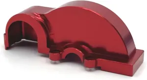 for WLtoys 124006 12423 12427 12428 12429 Metal Gear Cover RC Model Crawler Car Truck for Buggy Truggy Accessories Upgrade Parts Kit RC Car Parts(Red)