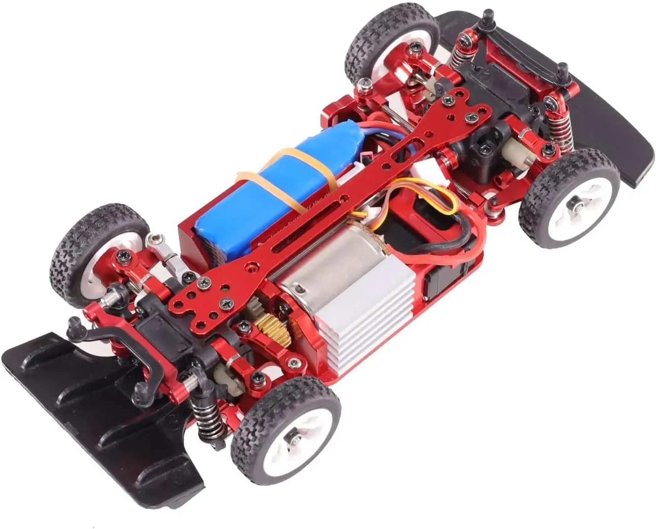 for Wltoys 284010 284161 1/28 Motor Mount Metal UpgradePartsaccessories Remote Control Car Reemplazo De Piezas De Actualización Y Accesorios RC Car DIY Parts(Red)