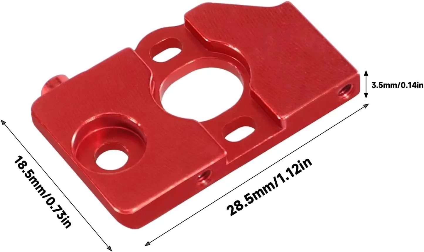 for Wltoys 284010 284161 1/28 Motor Mount Metal UpgradePartsaccessories Remote Control Car Reemplazo De Piezas De Actualización Y Accesorios RC Car DIY Parts(Red)