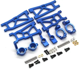 for ZD for Racing for Swing DBX-10 1/10 5-Piece Set Metal Upgrade Parts Arm RC Upgrade Accessories Remote Control Car RC Car DIY Parts(Blue)
