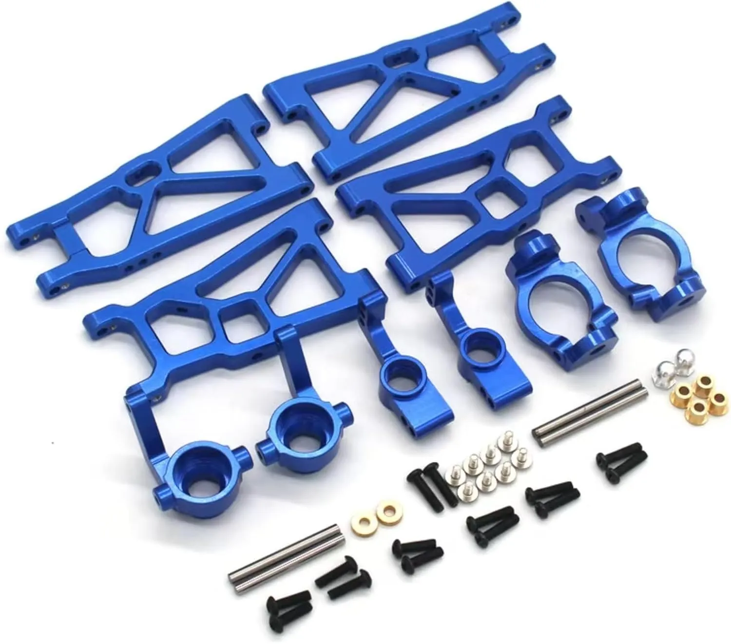 for ZD for Racing for Swing DBX-10 1/10 5-Piece Set Metal Upgrade Parts Arm RC Upgrade Accessories Remote Control Car RC Car DIY Parts(Blue)