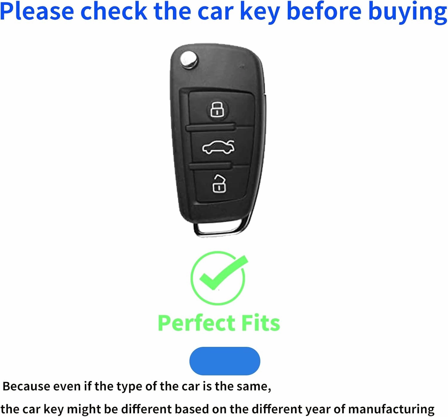 for Audi Key Fob Cover,Compatible with Audi A4 Q7 Q5 TT A3 A6 SQ5 SQ7 R8 S5 Smart Key Premium Soft TPU Anti-dust Full Protection