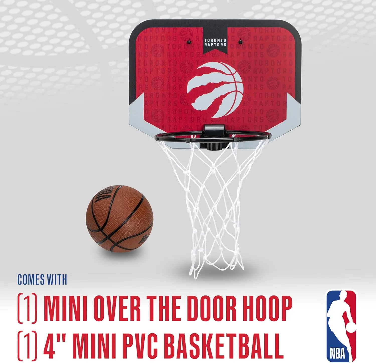 Franklin Sports NBA Team Over The Door Basketball Hoop - Kids Indoor Mini Basketball Hoop with Basketball - NBA Fan Shop Mini Hoop for Bedroom & Office
