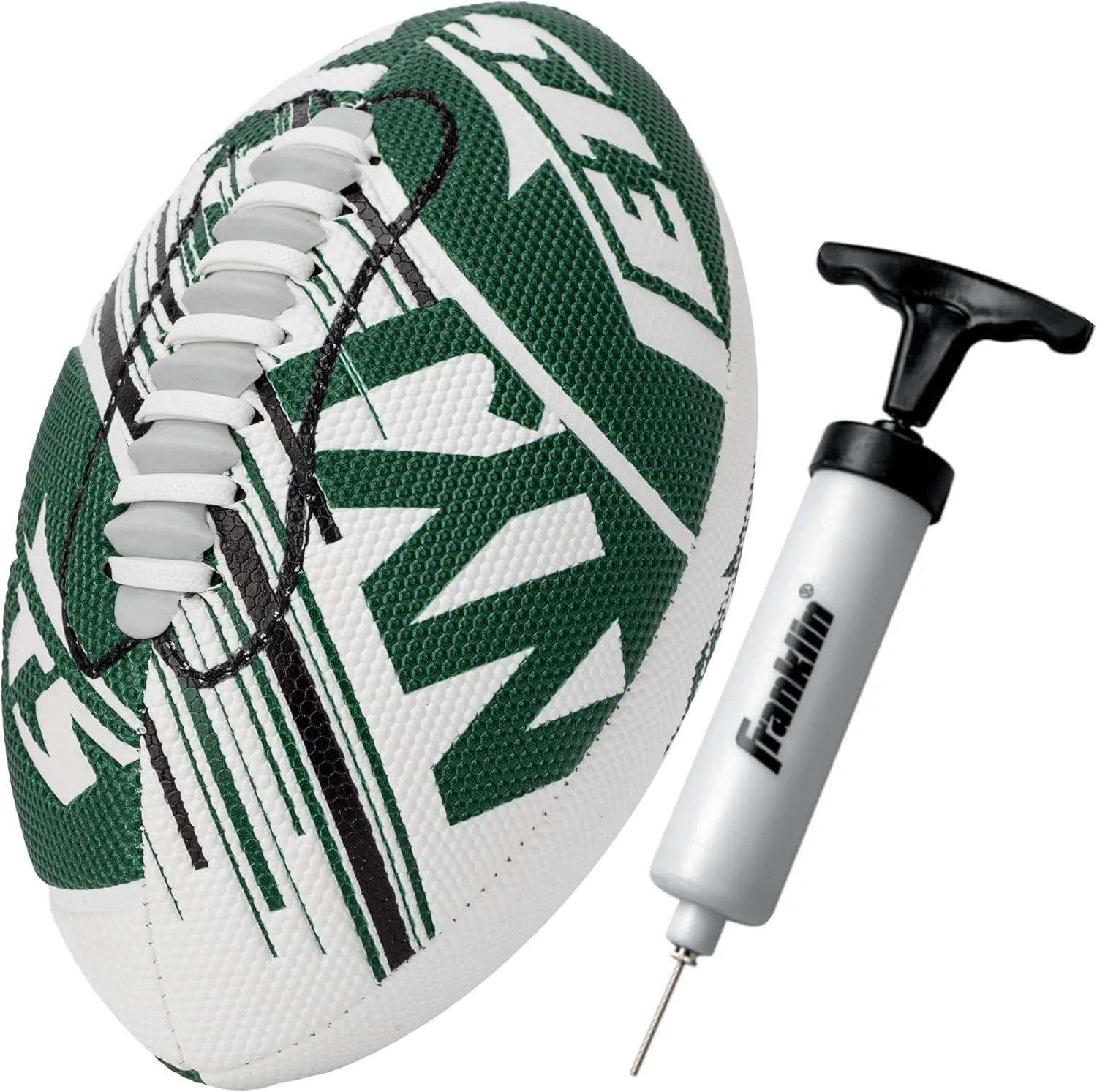Franklin Sports NFL Team Mini Footballs - Youth 8.5" Official NFL Licensed Football   Air Pump Set