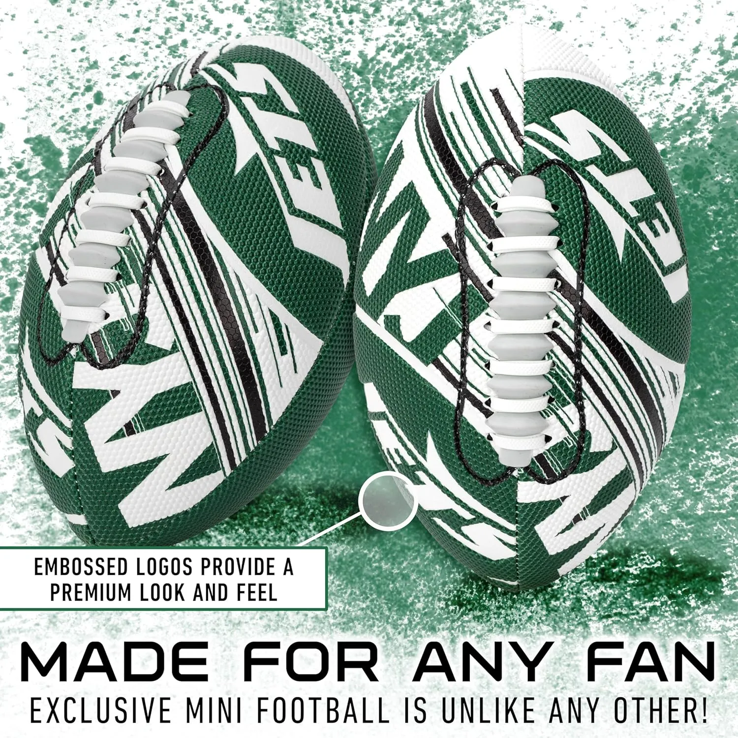 Franklin Sports NFL Team Mini Footballs - Youth 8.5" Official NFL Licensed Football   Air Pump Set