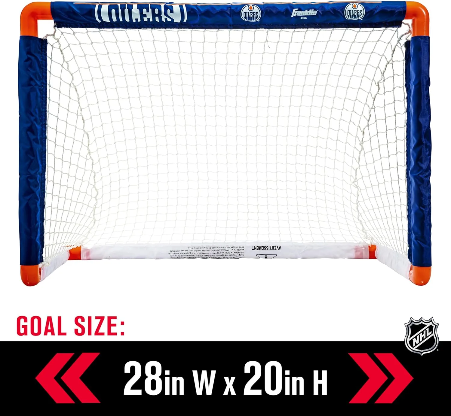 Franklin Sports NHL Mini Hockey Set - Kids Indoor Knee Hockey Goal, Ball,   2 Stick Combo - Youth Team Indoor Toy Set - Official - Ages 3 