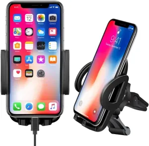 Full 360 Multi Mount Works for NEC N-01D Medias PP and Car Holder is Fully Adjustable, Portable, Durable up to 3.5inch Wide Screens and 8 pounds! [Black]