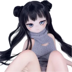 Full Silicone Material Anime Figure Body with Clothes Super Flexible Joints Miniature Action Figure(Gray)